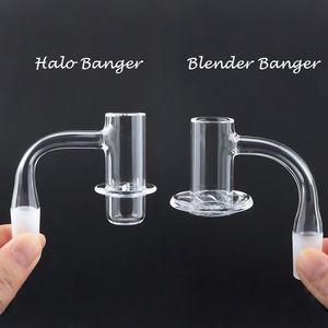 Regularny spawanie Halo Blender Banger Krawęta Krawędź Paznokcie Paznokci Kwarcowy z męskimi Kobiet Frosted Złącza do szklanych Bongs Water Bongs