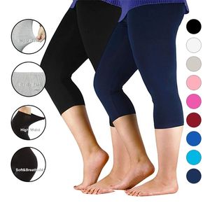 Women Pants Workout Slim Leggings Plus Size Legging High Stretch Casual Bamboo Fiber Basic 211215