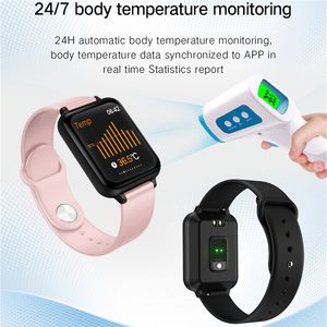 2021 Najnowszy B57 Smart Watch Opaski Wodoodporne Fitness Tracker Sport dla IOS Android Telefon SmartWatch Tętno Monitor Monitor Pomiar ciśnienia krwi