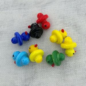 Acessórios para fumar Vidro Cabs Cabs Cacto Amarelo Duck Bolha de Vidro para 20mm Od Banger Banger Chapéu Carb Cap Nails DCC01