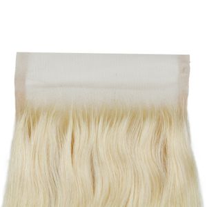 2021 Vår / sommar Mänsklig hårblock 4'4 Clear Lace 613 Snake Qu Shun Hair Block Body Human Hair Wigs Fashion Temperament Daily Wig Block