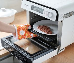 オーブンミットベーキンググローブ耐久性のマイクロ波加熱防止手袋カラフルな断熱オーブンミットBakewaregloves WLL22