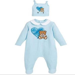 Vendita al dettaglio Pagliaccetto in cotone a maniche lunghe per bambini con cappuccio 2 pezzi Set Neonato Natale 0-18M Pagliaccetti Toddle neonato body Bambini Onesies Tute