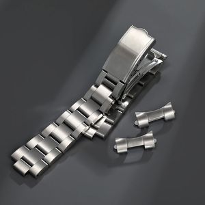 Pulseiras de relógio 18 mm 19 mm pulseira de aço inoxidável maciço Oyster para 5 pessoas