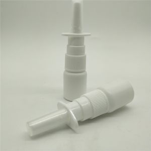 100pcs / parti 5ml 0.17oz 5cc HDPE Plastin Mini Pocket Nasal Spray Pump Wash Bottle