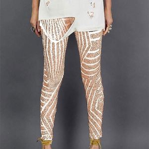 Women Casual High Waist Sparkling Sequined Long Pencil Pants Mesh Patchwork Sexy Sweatpants Slim Fit Trousers NightClub Outwear T200606