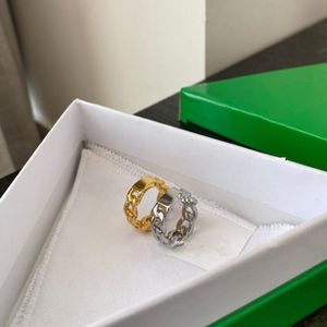 Catena di gioielli di design italiano marca quadrata in metallo anello da donna spesso moda regalo di festa personalizzato