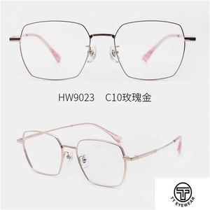 Модные солнцезащитные очки кадры ретро круглые ультралегкие очки рама для мужчин и женщин Оптический рецепт Full Metal HW9023