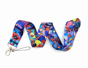 Mobiltelefonremmar 30st Cartoon Space Jam Stropp Keys Mobila Lanyard ID Badge Holder Rope Anime Keychain för Boy Girl Partihandel 2022 # 01