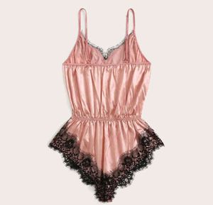 Midnight charme imitação de seda rosa lace bolso diversão underwear 211203