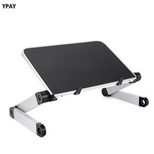 Alloy Laptop cooling pads Stand Foldable Adjustable Standing Desk Computer Table Tray Notebook Lap PC Folding Table Accessories