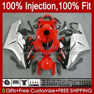 Injection Mold OEM For HONDA Fairings CBR 1000 CBR1000 Red silver RR CC CBR1000RR 04 05 Bodywork 52No.60 CBR 1000RR 1000CC 2004 2005 CBR-1000 2004-2005 Fairing Kit