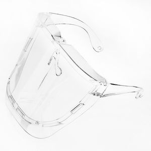 Direct Splash Protection Masks Protective Face Shield Reutilizável Clear Goggle Segurança Transparente Anti-Névoa Impedir Splashing Gotas Máscara de Quadro de Óculos JY0682