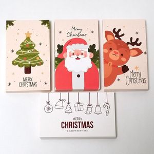 Greeting Cards 30/50PCS Merry Christmas Gift Card Tree Stickers Cute Design For 2023 Year