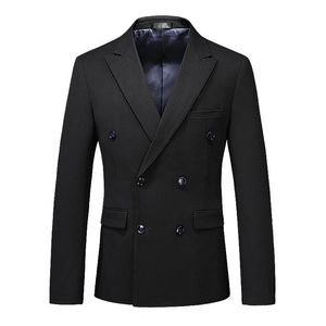 Men's Suits & Blazers (Jacket+Pants+Vest) Black Double Breasted 3 Piece Groom Tuxedos For Wedding Formal Prom Suit Party Evening Blazer Cust