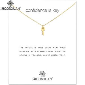 Pendant Necklaces Dogeared Sliver Key Charms Choker Chain Necklace Women Kolye Collares De Moda 2021 Colar Jewelry Collier Bijoux Femme Coll