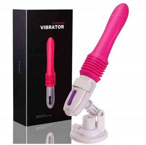 NXY Vibrators Hands free Adult Women Sex Toy 3 speeds thrust Machine Vibrator with Strong Suction Base 0106