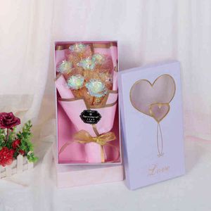 Prezenty dla kobiet Walentynki Galaxy Rose Foil Plated Rose Gold Rose trwa na zawsze miłość miłośnika ślubu prezent na rocznicę Dziewczyna #41