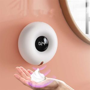 Intelligenter automatischer Schaumseifenspender USB-Aufladung Infrarot-Induktionssensor für Küche Badezimmer Handwaschmaschine Smart 211206