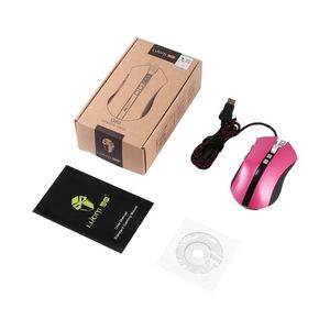 Wholesale mouse button resale online - Mice LUOM G60 Wired Finger Right USB Interface Braided Wire Programmable Buttons Professional Optical Gaming Mouse