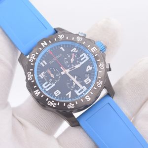 F1 Роскошные мужские часы Luminous Chronograph Professional 44mm Наручные часы Blue Rubber 1884 Мужские часы Red Quartz Sapphire Glass Watches