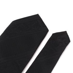 Cravatte skinny per uomo donna cravatta casual in tessuto floreale ragazzo ragazza vestito cravatta nera sposo matrimonio Gravatas
