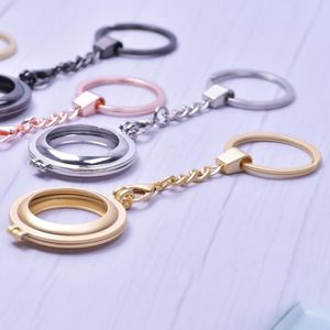 Keychains 10 Pcs Wholesale Keychain Air Tag Case Metal Protective Shell For Locator Tracker Protector Cover Chain Airtag Holder Anti-lost