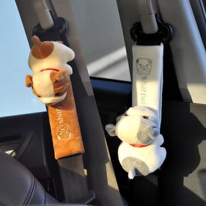 Cute Cartoon Car Seatbelt Cover Seat Belt Harness Cushion Shoulder Strap Protector Pad for Children  Kids Duck Dinosaur Toy animal Ornaments