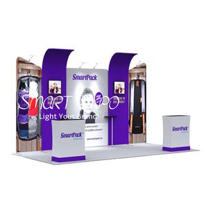 10x20ft Displaying Stand for Exhibition Advertising Display with Frame Kits Customized Printed Graphics Carry Bag