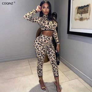 Tracksuit Women Two Piece Set Winter Crop Top Woman Byxor Par Kläder 2 Styck Set Kvinnor Outfits Sexiga Sweatsuits 27399p 210712