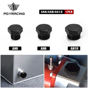 1 Piece AN6 AN8 AN10 Male Block Off Cap Fitting Hex Head Plug With O-Ring Adapter Aluminum Alloy PQY-BL02