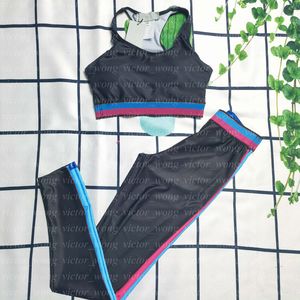 Kvinnor Tracksuits badkläder Yoga Legging Set Seamless Fitness Suit White Print Workout Clothes For Tracksuit Gym Set Wear Sports Outfit