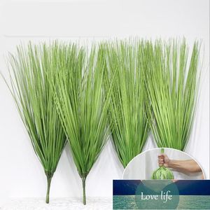 Artificial Shrubs Bushes Plastic Wheat Grass Green Leaves Fake Plants Wedding Home Garden Verandah Table Centerpieces Decoration Factory price expert design