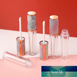 1pc 6ml Färgglada Rainbow Tom LipGloss Tubes Plast Lip Balmflaska Läppstift Mini Prov Kosmetisk behållare Skönhetsverktyg Fabrikspris Expert Design Kvalitet