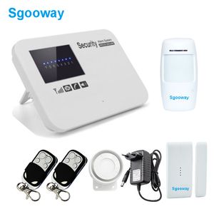 Sgooway Wireless System Home Systems mit PIR-Detektor Russisch Englisch Spanisch Französisch Sprachsicherheit GSM Alarm