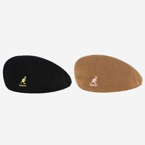 summer KANGOL kangaroo flat top fisherman hat visor basin hat fashion wild cotton fabric men and women flat top cloth hat Q0703