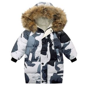 Chuides grossos casaco de moda jaqueta de menino jaqueta de inverno para meninas algodão casaco com capuz jaqueta childer roupas 3-10yrs 211204