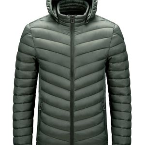 SAZ Mens Jacket Portable Hooded Down Coat Ultralight Män Vinterrock Varm termisk Down Parkas Plus Size 6XL 211110