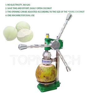 2021 Hand Press Coconut Opening Machine Hole Opener Green Coconuts Punching Maker