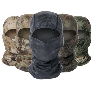 Cykla kepsar Masker Militär CP Balaclava Full Face Scarf Neck Head Warmer CS Wargame Jakt Ski Sport Taktisk Män Camo Bandana