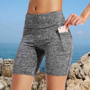 Verão alta cintura moda push up treino leggings feminino cor sólida cor magro mulheres shorts drop frete