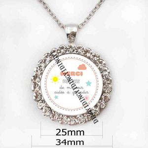 Pendant Collane Fashion's Day's Fashion Super Maitesse Atsem Marraine Charm Merci Key Chains Glass Dome GIF GIF keyring