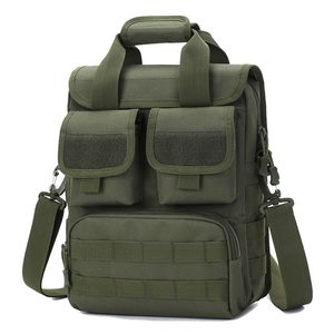 Männer Taktische Handtasche Laptop Militär Tasche Schulter Umhängetaschen Camouflage Molle Jagd Camping Wandern Sport Outdoor XA318D 220216