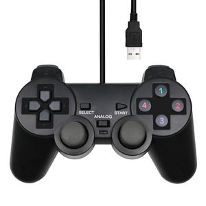 Wired USB PC Game Controller Gamepad For WinXP Win7 8 10 Joypad For PC Windows Computer Laptop Black Game Joystick