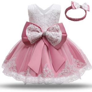 girls' Dress Lace Baby Princess Dress bow flower children's dress factory cargo link