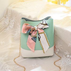 Wholesale Women Shoulder Bag Handbag Tote Female Silk scarf Cross body Messenger Bags Ladies Simple Pu Purses Sac A Main Femme