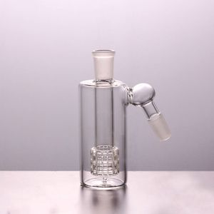 wholesale 14mm 18mm vetro Ash Catcher 4,5 pollici Mini Glass Bong Ash Catchers Thick Pyrex Clear Bubbler 45 90 Degree può logo personalizzabile