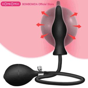 Nxy Sex Anal Toys Plug Expandable Plugs Vestibular Inflatable Dilator Masturbator Toy for Male and Female Amal 1206