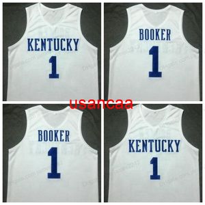 Custom Retro DEVIN BOOKER #1 Basketball Jersey Men's Stitched White Any Size 2XS-5XL Name And Number