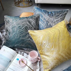 Cushion/Decorative Pillow Decorative Cushions Cover Case Nordic Throw Sofa Velvet Blue Cushion Garden Pillows Decor Home Room Outdoor Fabric